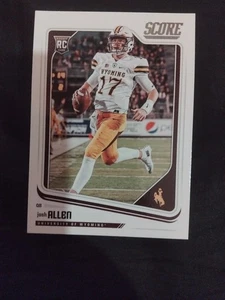 2018 Panini Score #350 Josh Allen RC Buffalo Bills Wyoming - Picture 1 of 7