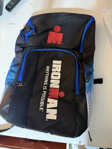 NWT $80 Ironman Signature Backpack Black Blue IM Transition Brand NEW! - Picture 1 of 1