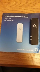 O2 E160 Huawei 3G Mobile Broadband Dongle USB Modem Black  - Afbeelding 1 van 4