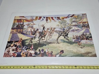 Litografia Ringriders por James Gurney assinada e numerada 2172/2500 com certificado de autenticidade lacrado  - Imagem 1 de 4