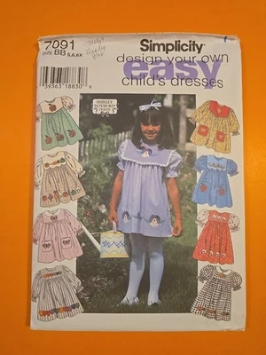 SIMPLICITY PATTERN 7091 CHILDS' DRESS (SHIRLEY BOTSFORD DESIGNS) - Image 1 of 4