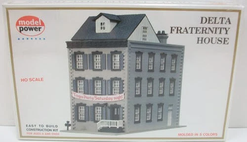 Model Power 456 HO Scale Delta Fraternity House Building Kit - Image 1 of 2