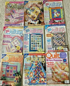 Quick & Easy Quilting Magazines 9 pc Lot 1999-2002 - Foto 1 di 8