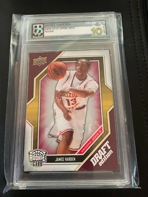 James Harden 2009-2010 Upper Deck Rookie Card Graded 10 - Image 1 of 2
