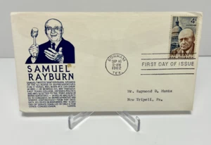US FDC 1962 Samuel Rayburn Speaker Of The House - Picture 1 of 2
