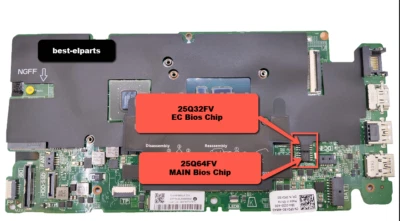 BIOS适用于戴尔vostro 14 5459,双2x芯片,适用于MB:DA0AM8MB8D0, 型号 AM8, P68G — 第 1/4 张图片