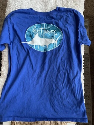 Guy Harvey niños talla Camiseta XL azul diseño clásico. Exc. estado  Foto 1 de 4