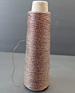 Kreinik Metallic Thread Iron On Brown Old Penny #6275- #8 Braid 806 Meters Cone - Picture 1 of 5