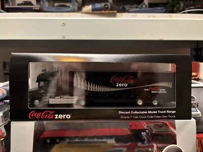 Oxford Haulage 1/76 Scania T Cab Coca Cola Coke Zero Truck MIB 76TCAB006CC - Image 1 of 2