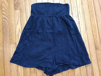 New L.A. Hearts Pacsun Romper Navy Large Back Zip Stretch Lining  Cotton (C11-14 - Image 1 of 4