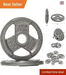Versatile Cast Iron Weight Plates with Grip-Friendly Design - Multiple Sizes - Picture 1 of 6