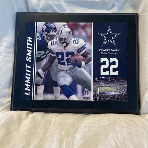 Emmit Smith Mounted Memories 8x10 Wooden Player Plaque Dallas Cowboys Cover