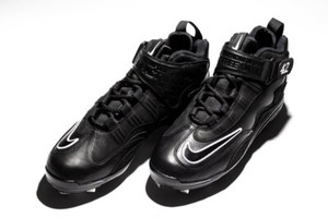Nike Air Max Griffey 1 42 Cleat Jackie Robinson Day Baseball Cleats - Black - 12
