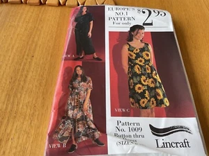 sewing pattern Lincraft 1009 Size 8-18 - Picture 1 of 2