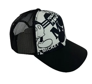 Neff Disney Mickey Mouse Black Trucker Hat Snapback Cap New - Picture 1 of 11