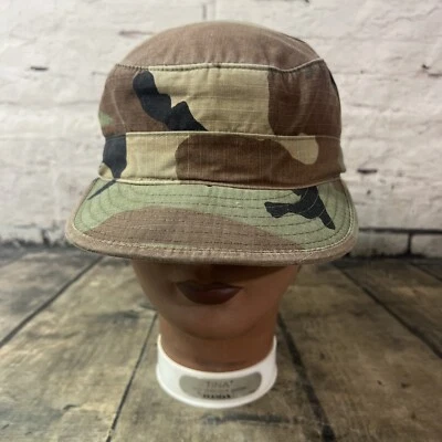 Atlas Headwear Military Issue, Hot Weather Cap Woodland Camo  Size 6 7/8 - Image 1 of 4