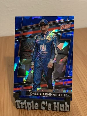 2024 Panini National VIP Dale Earnhardt Jr #58 Blue Cracked Ice Prizm  /124 - Image 1 of 4