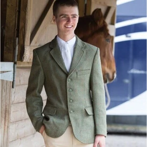Equetech Mens Claydon Tweed Riding Jacket - Picture 1 of 2