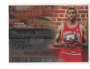 2002-03 FLEER TRADICIÓN BALONCESTO PATIO REGLAS ROGER MASON #21 DE 30PR - Imagen 1 de 2