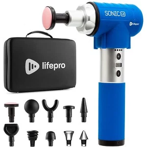 Pistola de masaje profesional LifePro Sonic LX - Masajeador de percusión con calor, 9... - Imagen 1 de 9