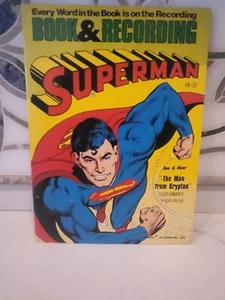 SUPERMAN THE MAN FROM KRYPTON COMIC BOOK & RECORD SET 1978 PETER PAN RECORDS MT - Picture 1 of 7