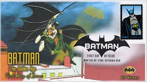 14-174, SC 4935, 2014, Batman, Golden Age, Pictorial Postmark, FDC, - Picture 1 of 1