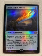 1x Sword of Fire and Ice - Foil NM-Mint, English Double Masters MTG Magic