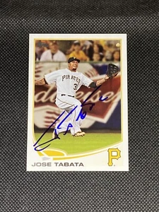 Jose Tabata Pittsburgh Pirates signiertes Autogramm 2013 Topps Karte #31 ~ Echtheitszertifikat - Bild 1 von 3