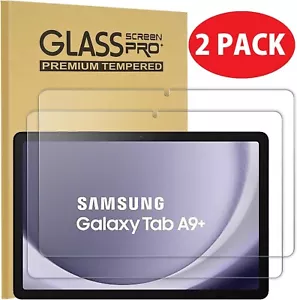 (2 Pack) Samsung Galaxy Tab A9 Plus / A9+ 5G 11" Screen Protector Tempered Glass - Picture 1 of 10