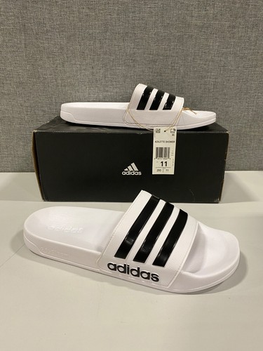 Adidas Adilette Shower Calzature Uomo Scivoli Bianchi AQ1702 Taglia 11