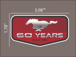 Mustang 60 años calcomanía / pegatina 2 opciones - Imagen 1 de 4