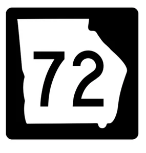 Georgia State Route 72 Aufkleber R3618 Autobahnschild  - Bild 1 von 1