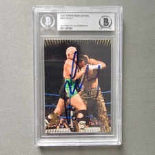 2007 Topps WWE Fit Finlay Signed Wrestling Card Beckett BGS Autograph BAS PSA