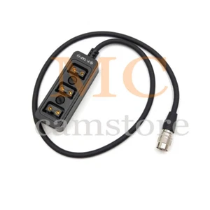 Hirose 4 Pin Male to 3 x D-tap Female Power Splitter Cable Box 12V 10A 24" - Picture 1 of 6