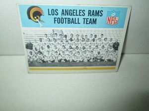 LOS ANGELES RAMS 1966 TEAM PHOTO Philadelphia Gum Card #92 DEACON JONES VG