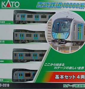 Kato 10-2019 Seibu Railways Series 40000 Basic Set 4-car N Scale - Picture 1 of 2