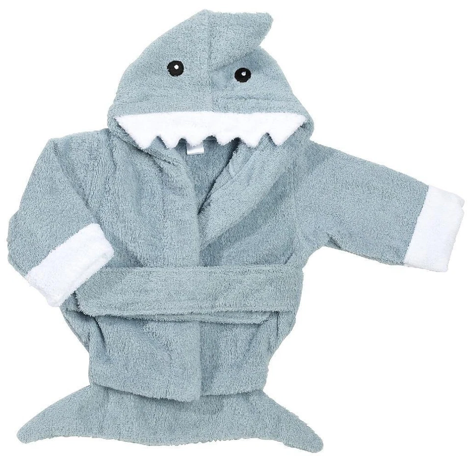 Bata de tiburón de felpa azul, azul, ¡0-9 meses! ¡Altamente calificado! Lindo, adorable  Foto 1 de 1