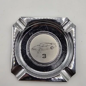 Dale Earnhardt #3 Aschenbecher Vintage Sammlerstück silberfarben ca.  2.5x2.5" - Bild 1 von 5