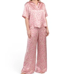 Johnny Was Brooklyn Amora Kisses Silk Pajama XL;NWT - Picture 1 of 16