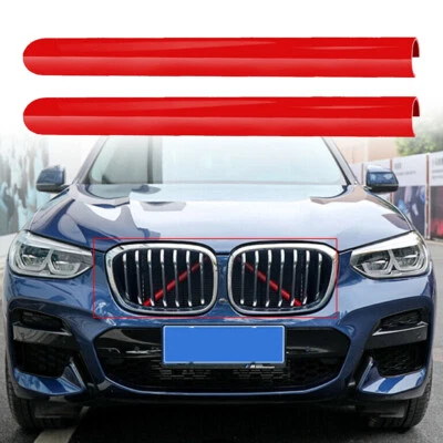 For BMW 320i 328i 330i Car SUV Red Front Grille V Brace Trim Strip  Accessories - Image 1 of 4