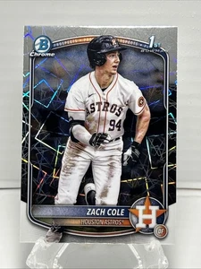Refractor láser Bowman Chrome 2025 - Prospects Zach Cole #BCP-244 (RC) - Imagen 1 de 2