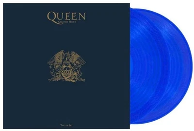 QUEEN LP x 2 Greatest Hits II DBL BLUE VINYL Exclusive Limited Edition NEW Seale - Image 1 of 4