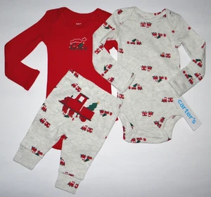 Abbigliamento bambino ragazzo, neonato, set 3 pezzi body e pantaloni Carter's/VEDI DETTAGLI~ - Foto 1 di 19
