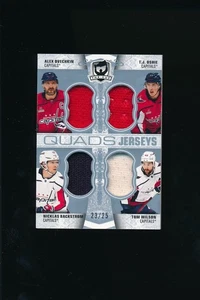 2022-23 Upper Deck The Cup Quads Jerseys Ovechkin Backstrom Wilson Oshie /25 - Picture 1 of 2