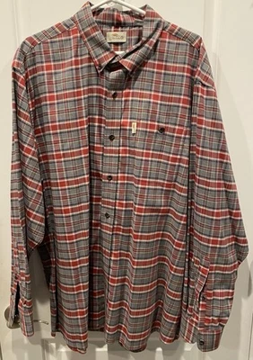 Camisa de algodón manga larga a cuadros Bob Timberlake 2XL para hombre Foto 1 de 4