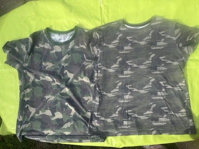 Boys Army Design T-shirts 2 pcs by Primark Age 14 Yrs - Image 1 of 4