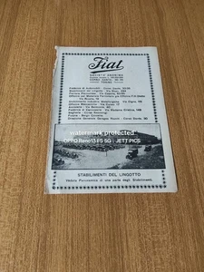 1919 FIAT STABILIMENTI DEL LINGOTTO NO COPIA VINTAGE AD PUBBLICITA - Foto 1 di 1
