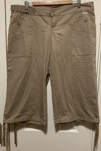 Billabong Womens Mocha Bonanza Long Cargo Shorts Size 16 - NWT - Picture 1 of 11