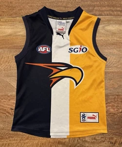 West Coast Eagles AFL On-Field Puma Home Guernsey Jumper Jersey Youth Size 12 - Foto 1 di 6