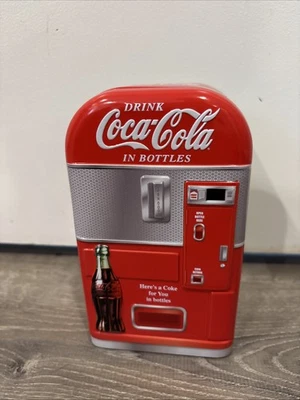Coca Cola Retro Coke Bottle Vending Machine Tin 2003 6.5”x4” - Image 1 of 3